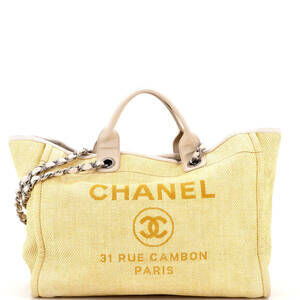 Chanel Medium Deauville Tote Canvas